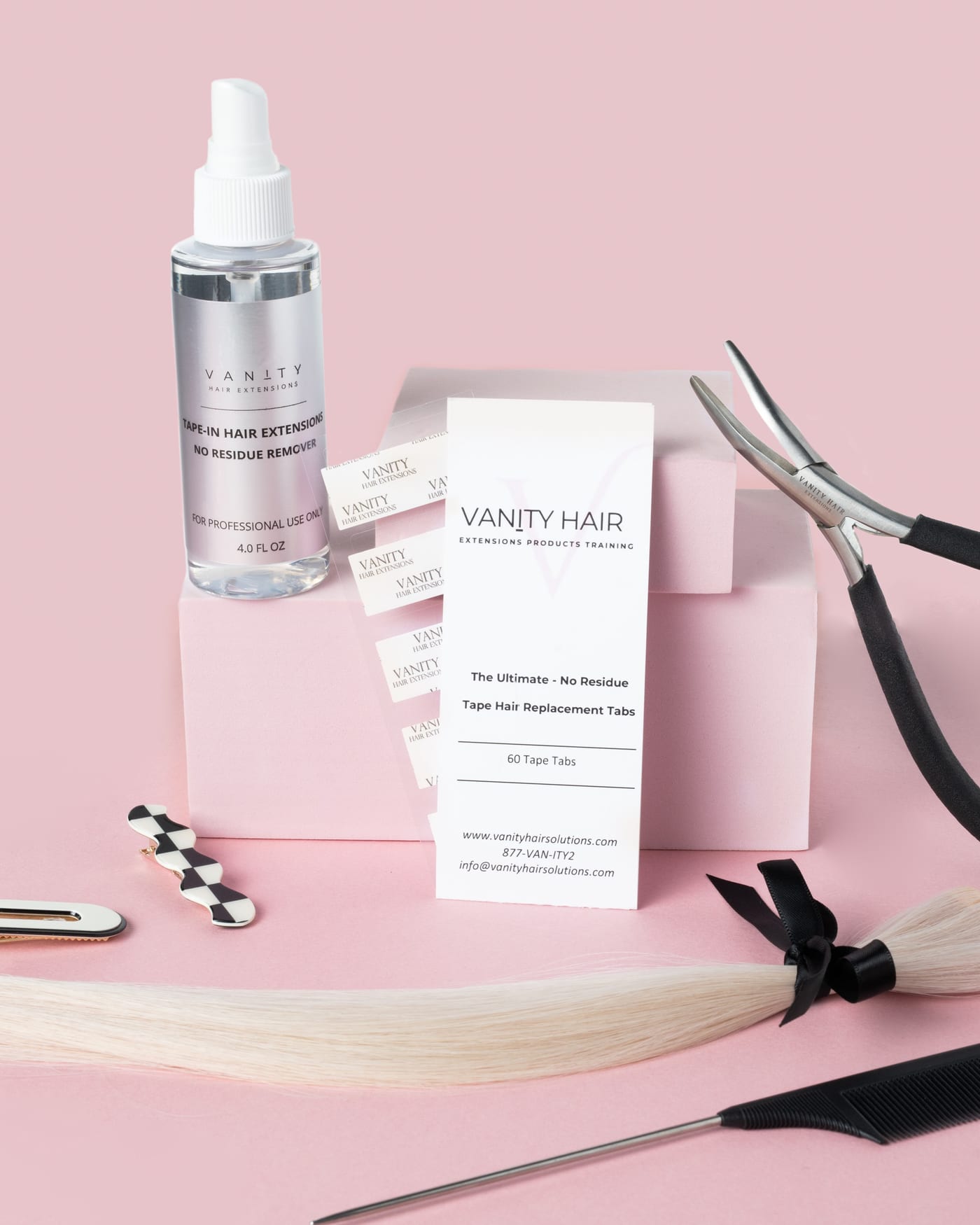 Vanity Hair Solutions tape extension kit